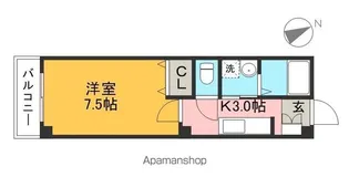 アーバンハイツ梅ノ辻【2階】の間取り