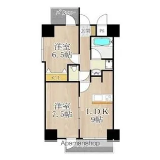 BGC難波タワー【13階】の間取り