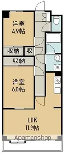 グレンパレスOKINOⅡ【1階】の間取り