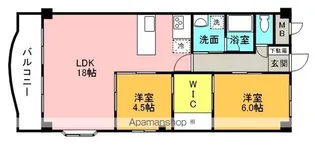 MKサンアトラス【301号室】の間取り