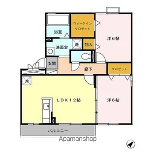 ヴェルドミール【2階】の間取り
