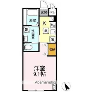 ファインパレスSUWAIII【1階】の間取り