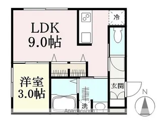 MACHERIE【103号室】の間取り