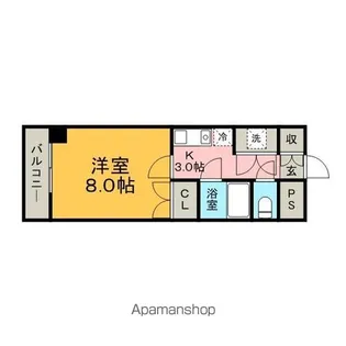 ベルトピアエグゼ南福岡【4階】の間取り