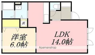 ぴゅあすずかけ【Ⅱ-101号室】の間取り