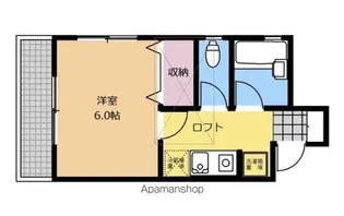 アークハイム矢部【105号室】の間取り