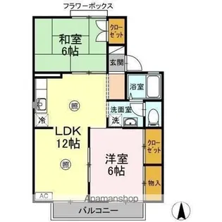 プレジール小野 B棟【2階】の間取り