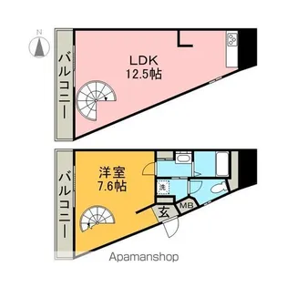 リエス東別院【10階】の間取り