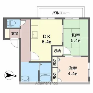 ウィステリア伏見【2階】の間取り