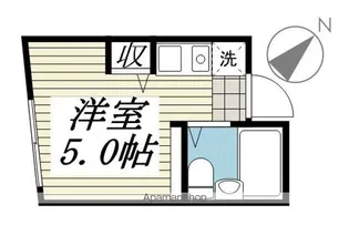 アミューズ上高田Ⅱ【1階】の間取り