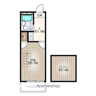 レオパレス港楽【1階】の間取り