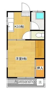 宮元アパート【2階】の間取り