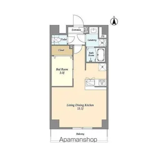 アルファコート谷在家【10階】の間取り