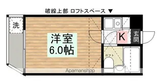 シティパレスコーポ旭【1階】の間取り