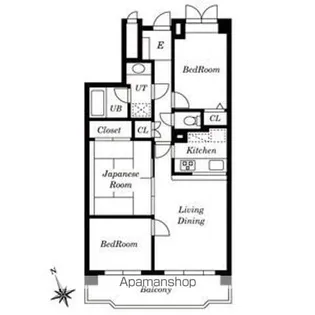 LEO拾八番館【4階】の間取り
