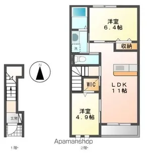 ゲノム【2階】の間取り