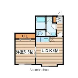 チェリーハウス【1階】の間取り