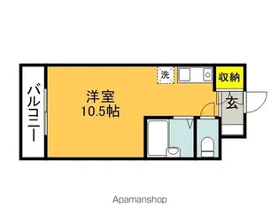 クレアトゥール46【310A号室】の間取り