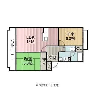 ワイズコート【4階】の間取り