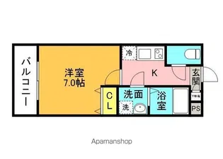 ジーメゾン大宮吉野町【3階】の間取り