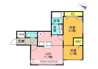 DPレジデンス元町【2階】の間取り
