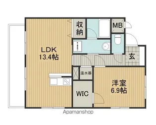 アヴァンティ【204号室】の間取り