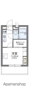 レオパレス多摩平【2階】の間取り