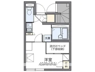 レオパレスE柳原【101号室】の間取り