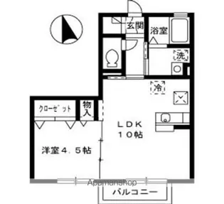 リビングタウン高松中央【2階】の間取り