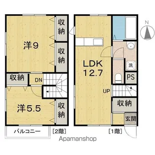ベルボヌール【103号室】の間取り