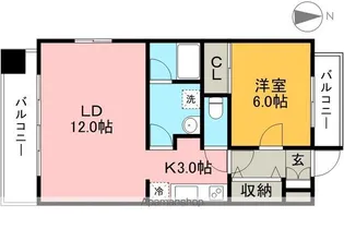 クロスアージュ【2階】の間取り