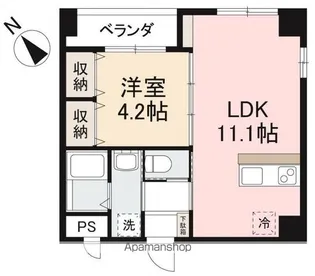 アルト栗林公園【2階】の間取り