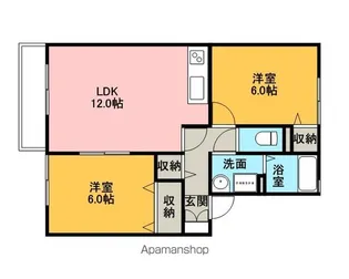 ブールジオン B【2階】の間取り