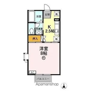 サントネージュ・アネックス【101号室】の間取り