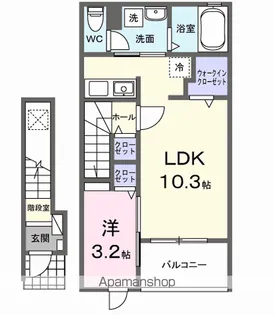 グラシオッソ【2階】の間取り