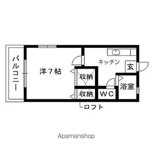 アブニールⅡ【212号室】の間取り