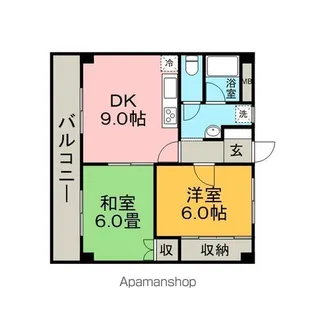 エステートピア【3階】の間取り