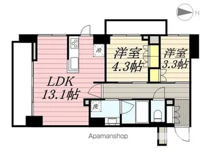 東京都中野区中野5丁目【マンション】の間取り