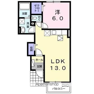 ミルフロールⅣA【1階】の間取り