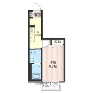 メゾンエスポワール【102号室】の間取り