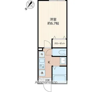 グランフェリオ習志野【1階】の間取り