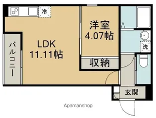 GRADUS若葉Ⅱ【1階】の間取り
