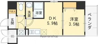 サムティ福島RUFLE【9階】の間取り