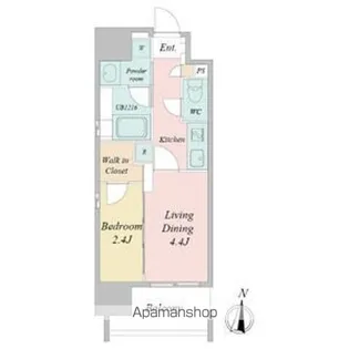 シーズンフラッツ矢場(ヤバ)【12階】の間取り