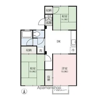グリーンコーポ【2階】の間取り