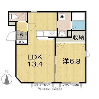 パールヒルズ【102号室】の間取り