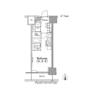 パークハビオ飯田橋【4階】の間取り