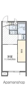 レオパレス渓ーせせらぎー【2階】の間取り