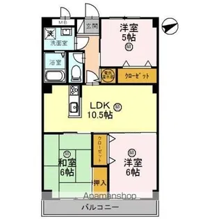 クレスト・デュオ【2階】の間取り