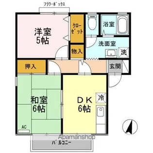 エトワールF【1階】の間取り